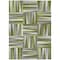 Homeroots 5' X 8' Green Gray And Ivory Geometric Washable Indoor Outdoor Area Rug 598263 - alternate 7