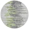 Homeroots 8' Green And Silver Round Abstract Washable Indoor Outdoor Area Rug 582388 - alternate 5