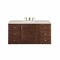 James Martin Vanities Amberly 48" Sgl Vanity, Mid-Century Walnut, w/3 CM Siberian Silestone Top w/FreePower WirelessCharger 670-V48-WLT-FSFR - alternate 7