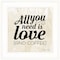 Homeroots All You Need is Love and Coffee 1 White Framed Print Wall Art 405583 - alternate 1