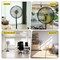 Edendirect 20 in. BLDC Motor High Velocity Pedestal Fan in Yellow, Sleep Mode, 90 Deg Oscillating, Wheels ZRF-8500A - alternate 4
