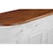 Homeroots 69in White And Brown Solid Wood Carved Geometric Four Drawer Four Door Sideboard 634324 - alternate 7