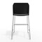 Flash Furniture Commercial Plastic Stack Barstool with Contoured Back and Sled Base in Black RUT-239AH-BS-BK-CHR-GG - alternate 8