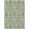 Homeroots 10' X 14' Artichoke Green And Fern Green Damask Washable Indoor Outdoor Area Rug 588171 - alternate 5