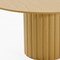 Homeroots 60" Brown Solid Wood Pedestal Base Round Top Dining Table 720990 - alternate 4