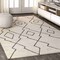 Jonathan Y Alia Moroccan Beni Souk Cream/Black 4 ft. x 6 ft. Area Rug MOH202A-4 - alternate 7