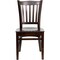 Flash Furniture Hercules Restaurant Chair, 17-1/2 in W 20-3/4" L 34-1/2" H, Fixed, Beech Wood Seat XU-DGW0008VRT-WAL-GG - alternate 1