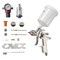Vevor LVLP Air Spray Gun Gravity Feed Paint Sprayer Gun 3 Nozzles 1.3/1.4/1.7mm H827G-AB - alternate 1