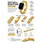 Elegani Stainless Steel Replacement Band with Clasp Compatible with Apple Watch 42mm, Yellow Gold B5LS-YGD-42mm - alternate 3