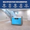Edendirect 113 pt. 1,200 sq. ft. Quiet Bucketless Dehumidifier in Blue, with Drain Hose for Crawlspace,  ZR-DY113N - alternate 6