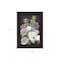 Homeroots Wild For Plum Bouquet 3 Black Framed Print Wall Art 407666 - alternate 2