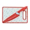 Gibson Home Village Vines 3 Piece Cutting Board and Knife Set in Red and Blue 131567.03 - alternate 1
