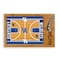 Picnic Time Family Of Brands NCAA Kentucky Wildcats Icon Glass Top Cutting Board & Knife Set 910-00-505-265-0 - alternate 1