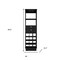 Homeroots 63in Black Wood Bar Cabinet With Two Drawers 477755 - alternate 4