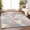 Homeroots 3' X 5' Blush Ivory And Gray Geometric Washable Indoor Outdoor Area Rug 616688 - alternate 6