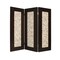 Homeroots 84" Brown Folding Three Panel Screen Room Divider 277097 - alternate 1