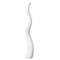 Uniquewise 51in Tall Animal Horn Shape Floor Vase: Elegant Ceramic White Accent for Entryway, Dining, or QI004040.W.2 - alternate 4