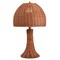 Jonathan Y Joanie 22" Bohemian Rustic Woven Rattan LED Table Lamp with Pull Chain, Dark Brown/Brass Gold JYL4011C - alternate 1