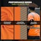Ergodyne Hi-Vis Shirt, 3XL, Orange, Long Sleeve 22267 - alternate 6