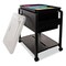 Advantus Folding Mobile File Cart, Clear/Black, Plastic, 18.5" D, 21.75" H, Black/Clear AVT-55758 - alternate 6