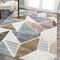Jonathan Y Aileen Geometric Scandi Colorblock Carved High-Low Multi 3 ft. x 5 ft. Area Rug SNT107A-3 - alternate 6