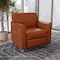Flash Furniture HERCULES Diplomat Cognac LeatherSoft Chair with Clean Line-Stitched Frame and Chrome Legs BT-827-1-CG-CHR-GG - alternate 6