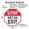 Signmission Exit Sign, Aluminum Metal Signs, 10 in W, 10 in H OC-A-10-268 - alternate 4