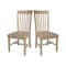 Whitewood Industries Set of Two Tall Mission Dining Chairs, Honey CI97-465P - alternate 1