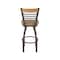 Holland Bar Stool Co Eleanor 30in Swivel Bar Stool with Bronze Finish, Medium Back and Canter Sand Seat 880 - alternate 5