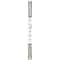 Zenna Home Straight 72'' Adjustable Tension Finial Shower Rod in Brushed Nickel 661ALBN - alternate 4