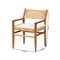 Bali & Pari Chatura Natural Rattan Dining Chair with Arms 267-2PC-14587-ZORO - alternate 3