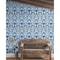 York Wallcoverings Malta Blue and Silver Wallpaper MN1920 - alternate 2