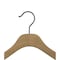 Nahanco 17in Raw Wooden SlimLine Jacket Hanger w/ Gunmetal Hook, 25PK SL25517GM - alternate 5