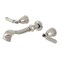 Kingston Brass Two-Handle Wall Mount Tub Faucet, Polished Nickel KS5026KL - alternate 1