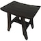 Homeroots 14" Brown Teak Shower Bench 376694 - alternate 4