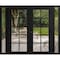 Vdomdoors Front Exterior Prehung Metal-Plastic Double Doors Clear Glass / MANUX 8100 Matte Black / Office Com MANUX8100DEXD-BLK-W12+72+12xH80-LH-I - alternate 1