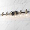 Jonathan Y Marais 44.25" 6-Light Iron/Glass Rustic Vintage LED Vanity Light, Black/Brass Gold JYL3557A - alternate 7
