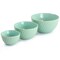 Martha Stewart 3 Piece Stoneware Mini Bowl Set in Mint 128904.03 - alternate 4