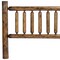 Homeroots Natural Vintage Brown Finish Cedar Log King Headboard 370327 - alternate 3