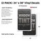 Signmission Window Tint, Vinyl Decals Only 24 Inch x 36 Inch, Vinyl Decal, 2PK DSB-2436-2PACK-30439 - alternate 2