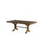 Homeroots 64" Brown Solid Wood Removable Leaf Trestle Base Dining Table 318936 - alternate 3