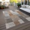 Homeroots 9' X 12' Chocolate And Gray Striped Washable Indoor Outdoor Area Rug 581705 - alternate 7