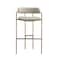 Manhattan Comfort Serene Metal Upholstered Barstool in Taupe BS1881-TP - alternate 6