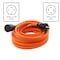 Ac Works STW Extension Cord, 10/4, NEMA L14-30, Orange, PVC, NEMA L14-30, 50ft L1430EX-050G - alternate 4