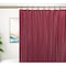 Homeroots 72" Burgundy Vinyl Shower Curtain Liner 548968 - alternate 4