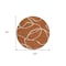 Homeroots 8' Copper And Ivory Round Abstract Washable Indoor Outdoor Area Rug 597507 - alternate 7