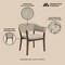 Manhattan Comfort Blake Dining Armchair in Natural, 2PK 2-DC102AR-NA - alternate 8