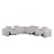 Homeroots Light Gray Italian Leather Power Reclining Curved Eight Piece Corner Sectional With Console 544991 - alternate 7