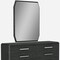 Homeroots 67 X 20 X 32 Clear Glass Or Stainless Steel Double Dresser Extension 370702 - alternate 5
