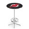 Holland Bar Stool Co 42" Chrome New Jersey Devils Pub Table, 36" dia. Top L216C4236NJDevl - alternate 1